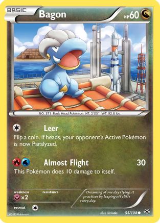 Bagon (55) 055/108 - XY Roaring Skies Reverse Holofoil - Common