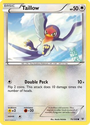 Taillow 070/108 - XY Roaring Skies Normal - Common