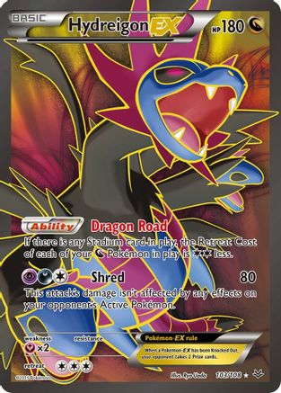 Hydreigon EX (103 Full Art) 103/108 - XY Roaring Skies Holofoil - Ultra Rare