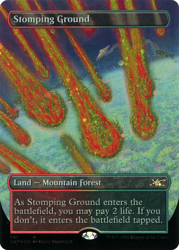 Stomping Ground (Borderless)(UNF-531) - Unfinity Foil