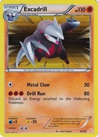 Excadrill (#Holo) (30) - BW Trainer Kit Excadrill & Zoroark Holofoil - Common