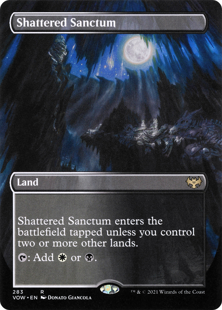 Shattered Sanctum (Borderless)(VOW-283) - Innistrad: Crimson Vow Foil