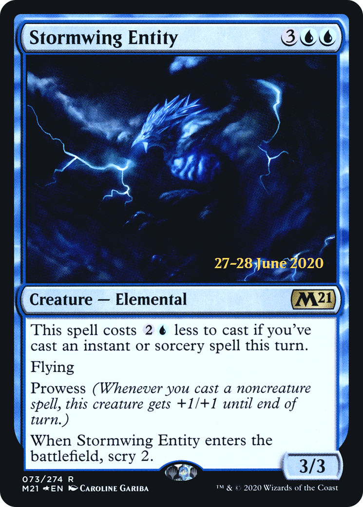 Stormwing Entity (PRE-73S) - Core Set 2021 Promos (Prerelease) Foil