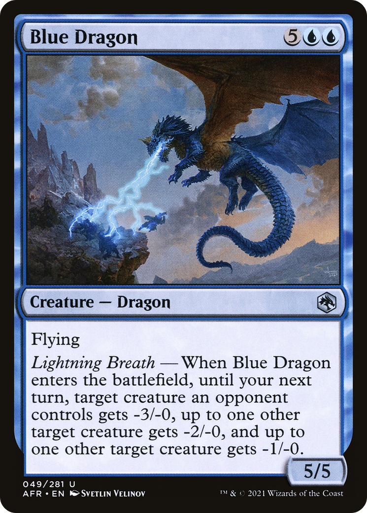 Blue Dragon (AFR-049) - Adventures in the Forgotten Realms