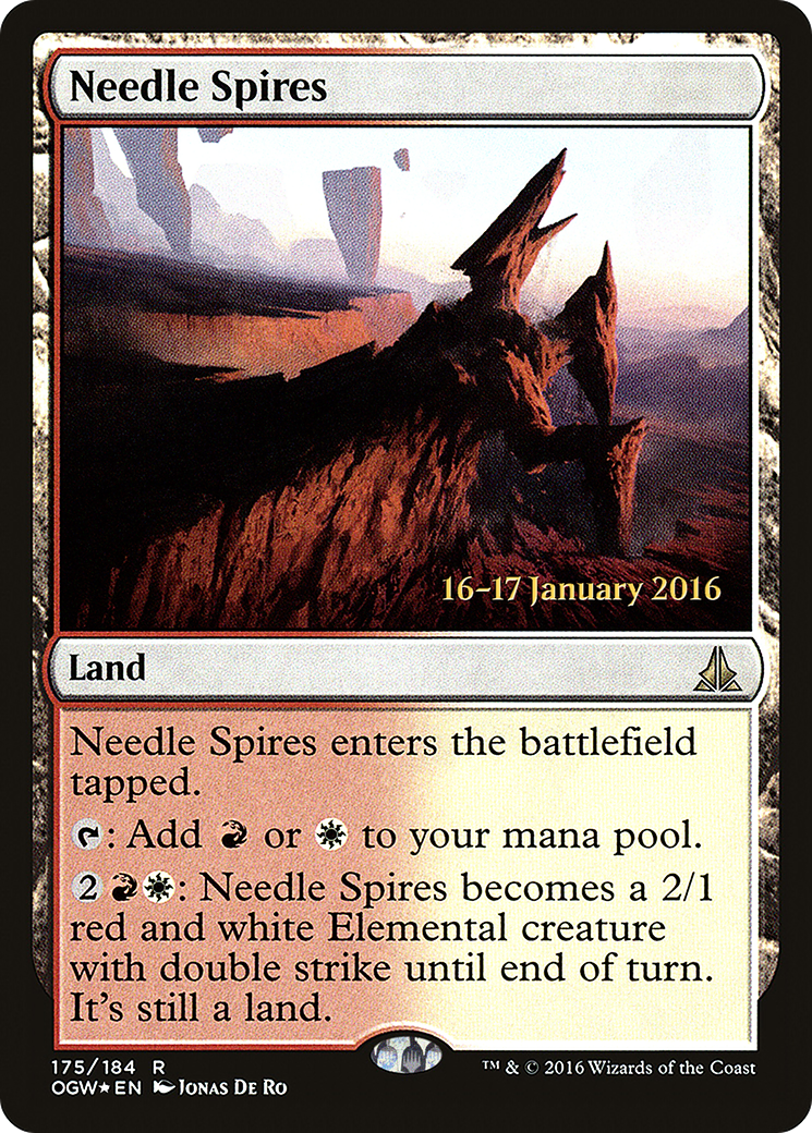 Needle Spires (PRE-175S) - Oath of the Gatewatch Promos (Prerelease) Foil