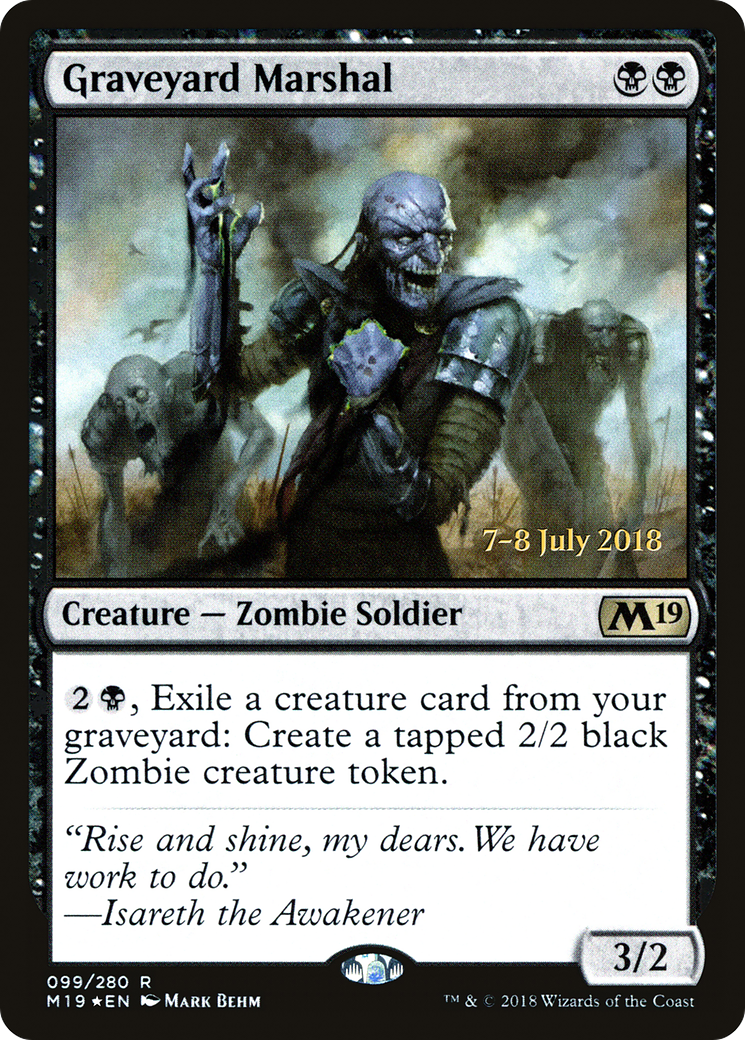 Graveyard Marshal (PRE-99S) - Core Set 2019 Promos Foil