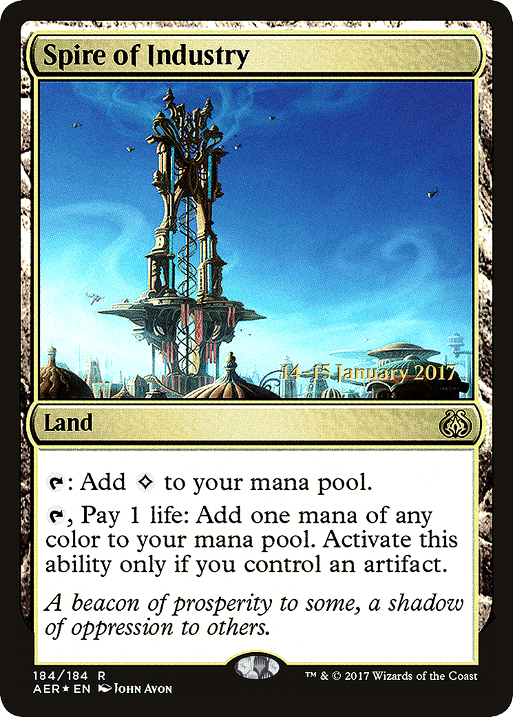 Spire of Industry (PRE-184S) - Aether Revolt Promos (Prerelease) Foil