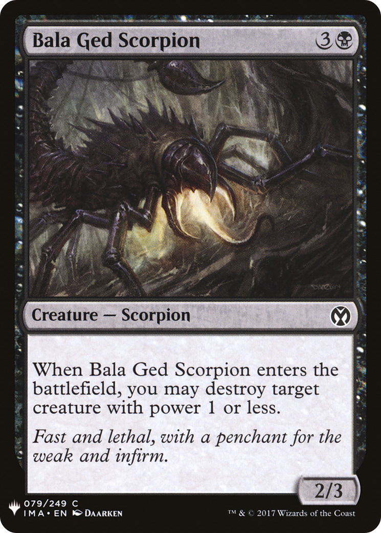 Bala Ged Scorpion (LIST-IMA-79) - The List