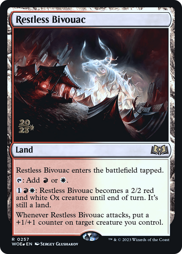 Restless Bivouac (PRE-257) - Wilds of Eldraine Promos (Prerelease) Foil