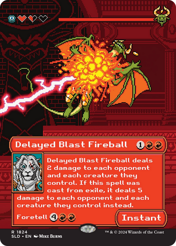 Delayed Blast Fireball (SLD-1824) - Secret Lair Drop / MEIKO, Explosive Entertainer