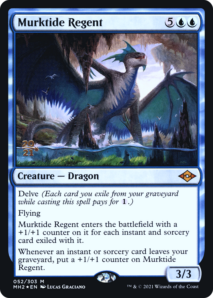 Murktide Regent (PRE-052) - Modern Horizons 2 Promos (Prerelease) Foil