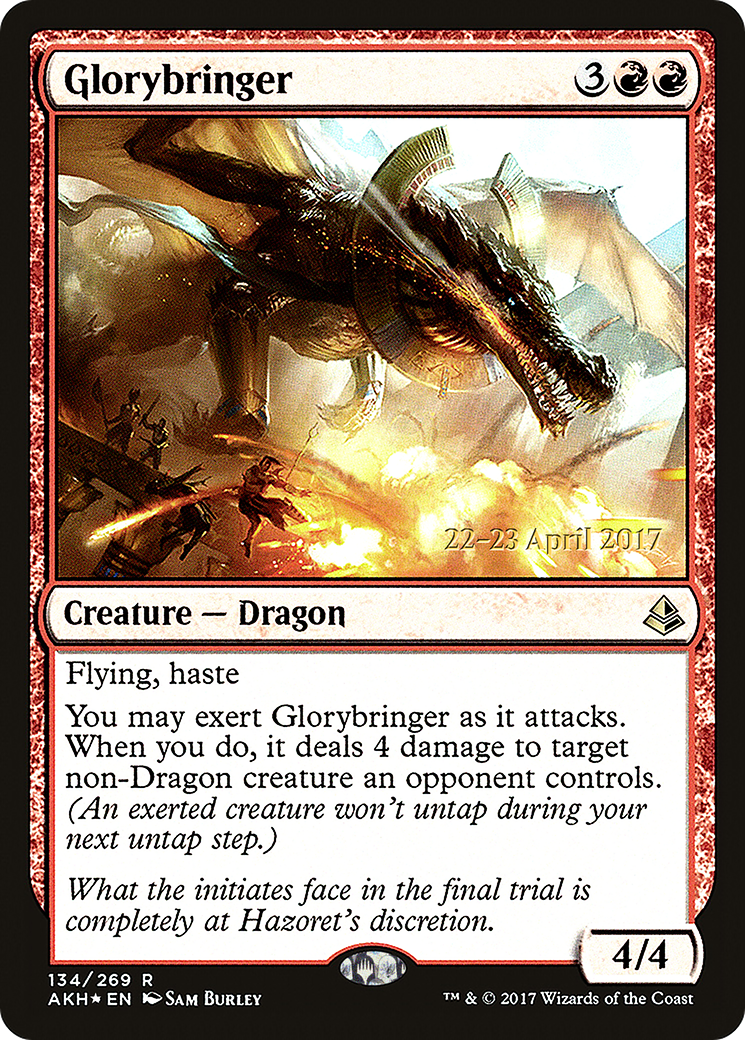 Glorybringer (PRE-134S) - Amonkhet Promos (Prerelease) Foil