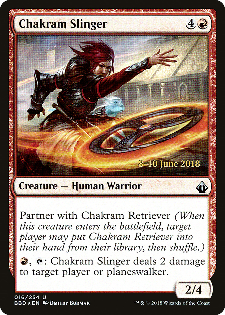 Chakram Slinger (LARP-16S) - Battlebond Promos (Prerelease) Foil