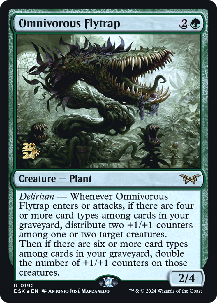 Omnivorous Flytrap (PRE-192) - Duskmourn: House of Horror Promos (Prerelease) Foil