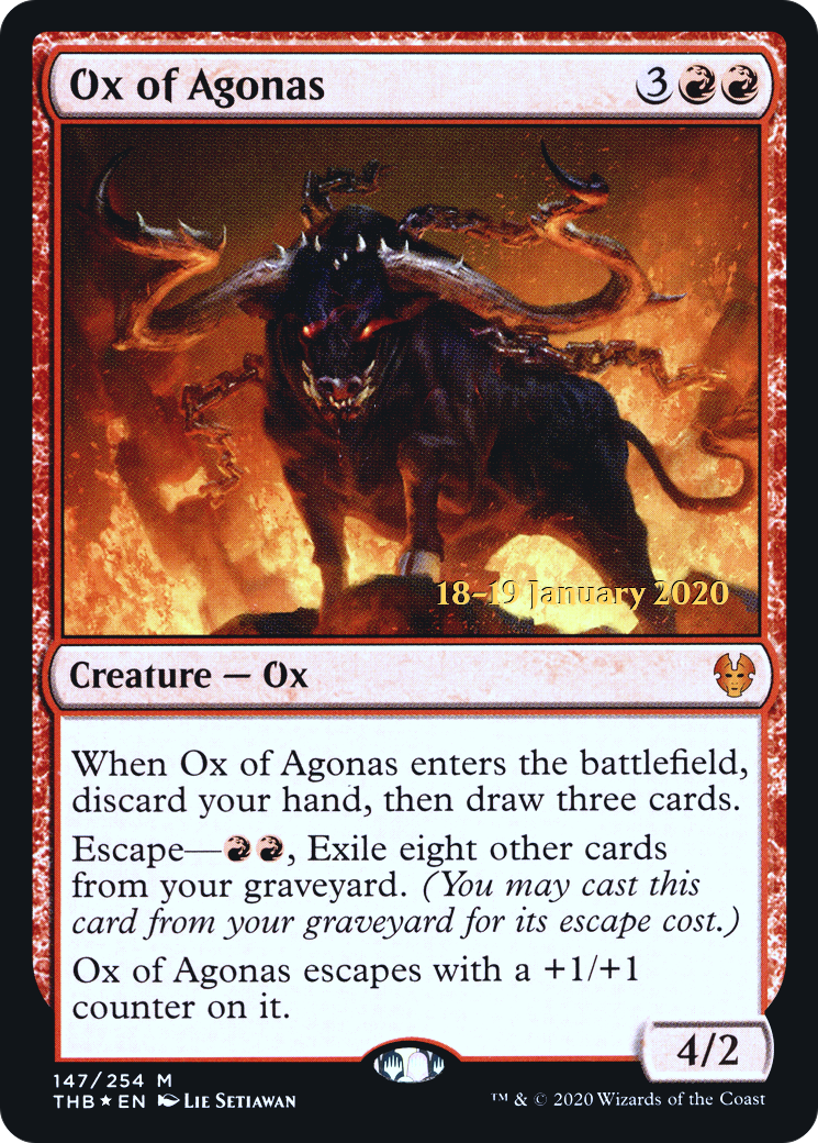 Ox of Agonas (PRE-147S) - Theros Beyond Death Promos (Prerelease) Foil