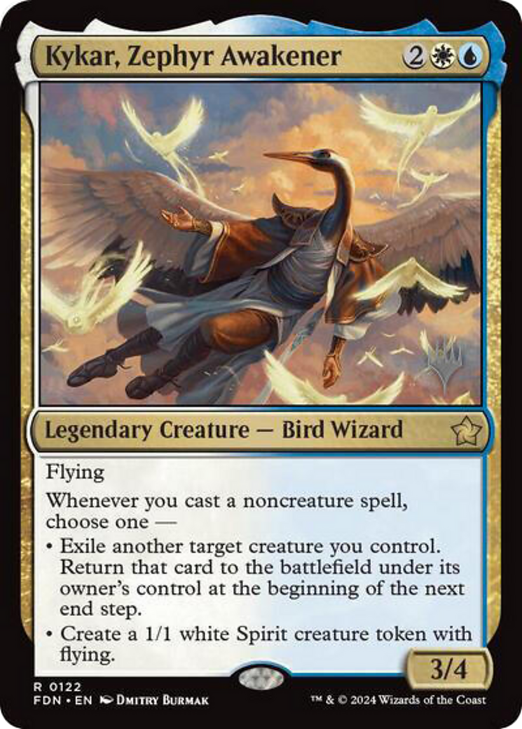Kykar, Zephyr Awakener (PPDFT-122) - Foundations Promos Foil (Promo Pack)