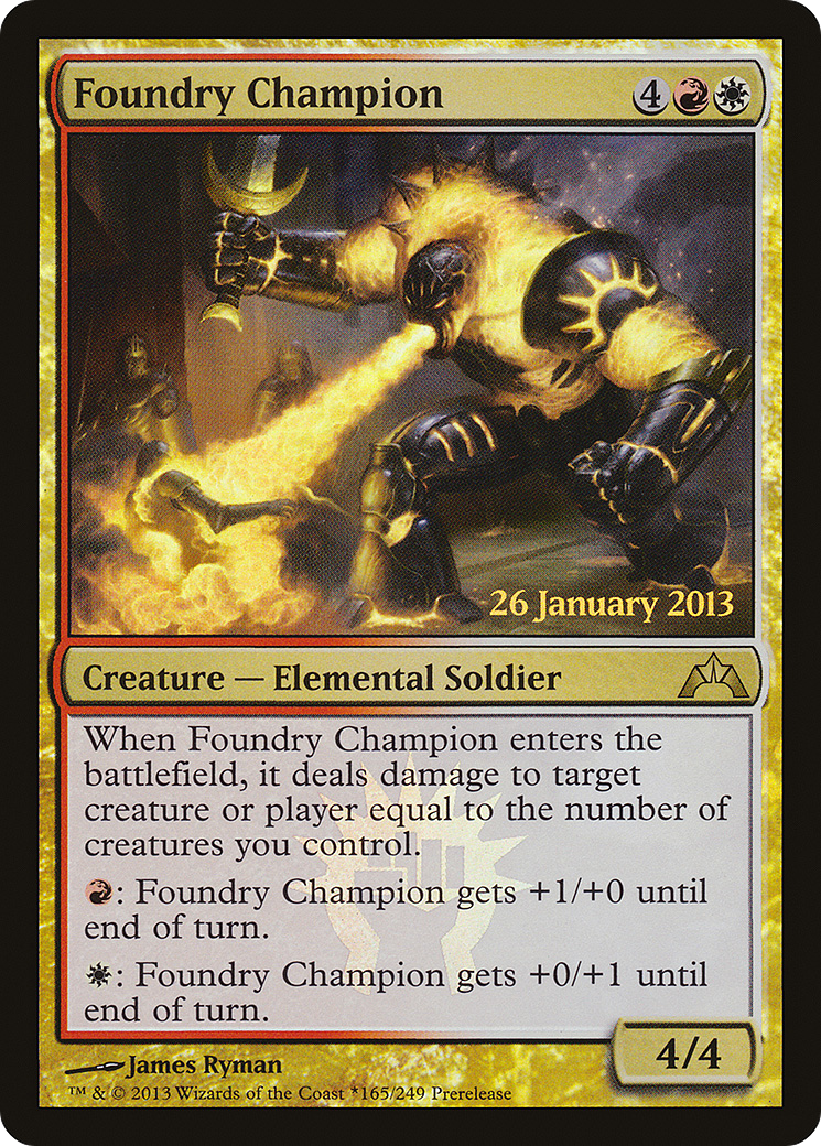 Foundry Champion (PRE-165★) - Gatecrash Promos (Prerelease) Foil