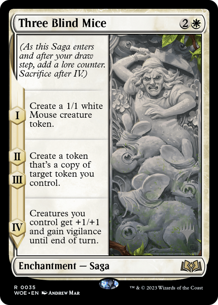 Three Blind Mice (PPWOE-035) - Wilds of Eldraine Promos Foil (Promo Pack)