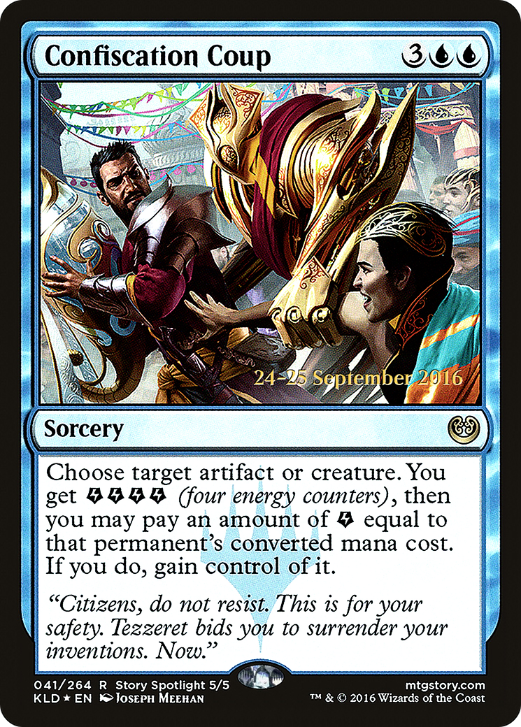 Confiscation Coup (PRE-41S) - Kaladesh Promos (Prerelease) Foil