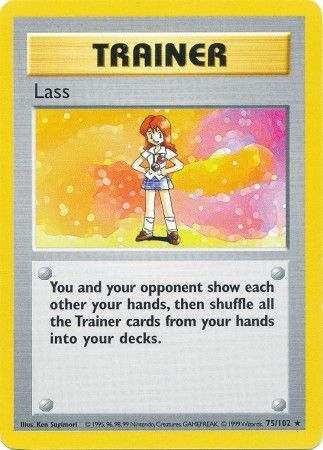 Lass 075/102 - Base Set Shadowless Unlimited - Rare