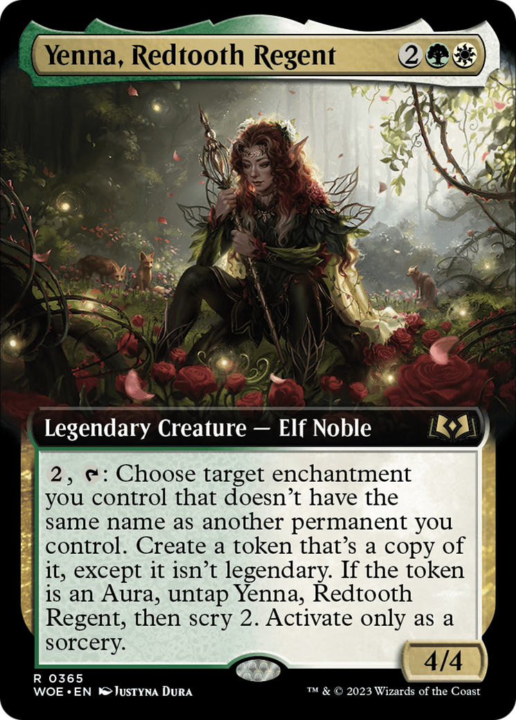 Yenna, Redtooth Regent (Extended Art) (WOE-365) - Wilds of Eldraine: (Extended Art)