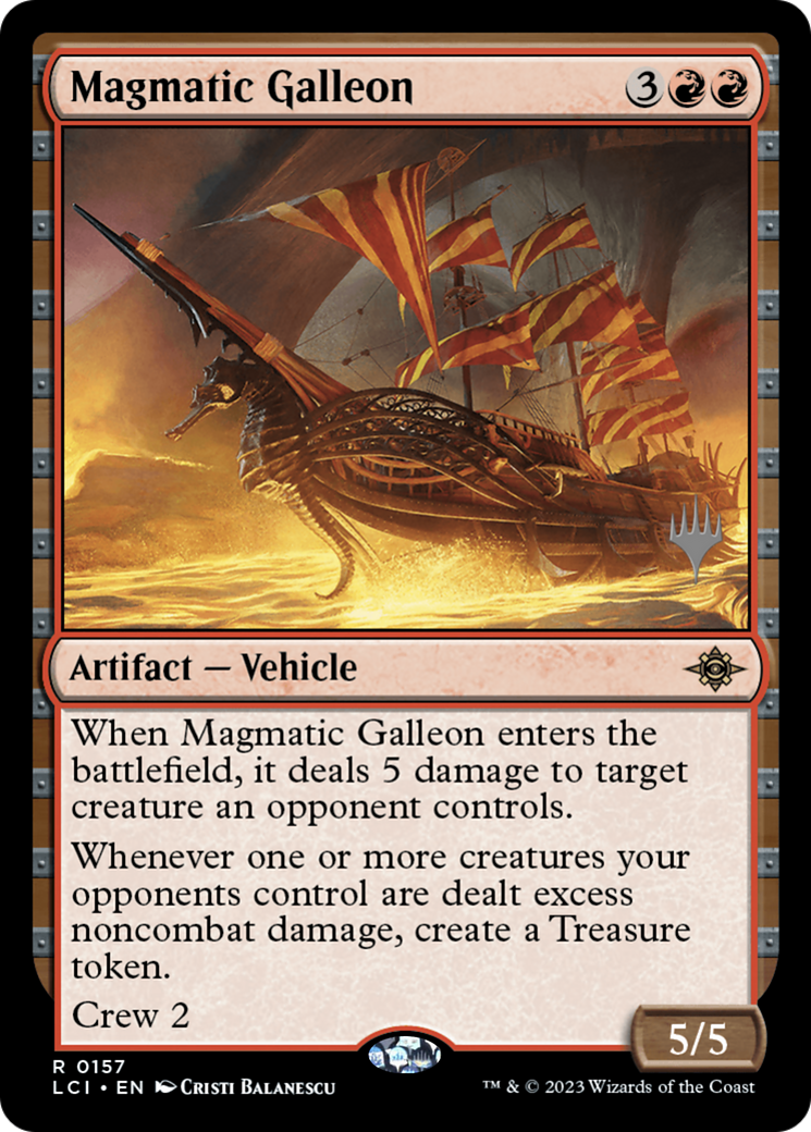 Magmatic Galleon (PPLCI-157P) - The Lost Caverns of Ixalan Promos (Promo Pack) Foil