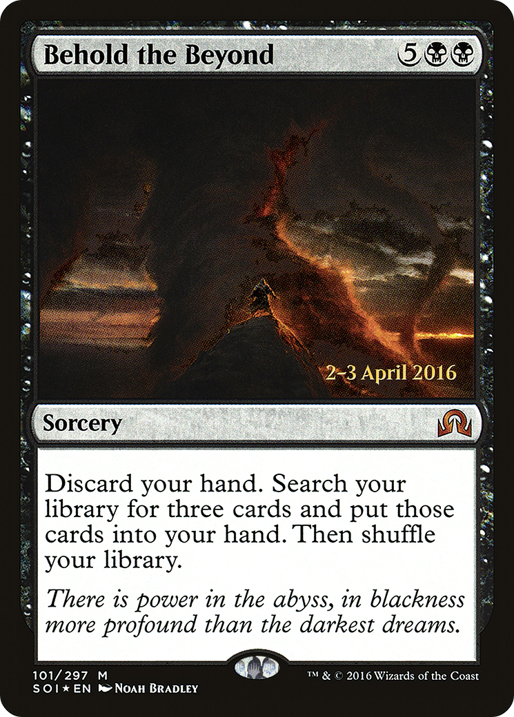 Behold the Beyond (PRE-101S) - Shadows over Innistrad Promos (Prerelease) Foil