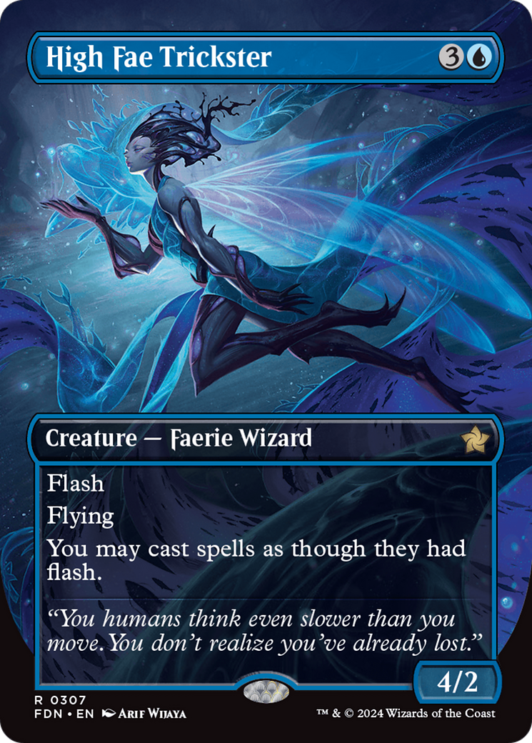 High Fae Trickster (Borderless) (Borderless)(FDN-307) - Foundations Foil