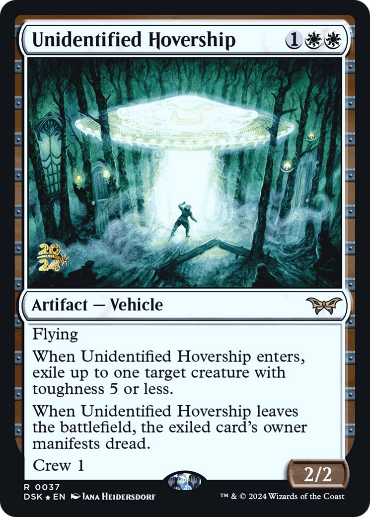 Unidentified Hovership (PRE-037) - Duskmourn: House of Horror Promos (Prerelease) Foil