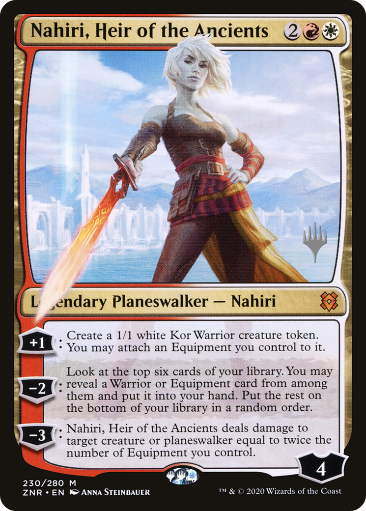 Nahiri, Heir of the Ancients (PPZNR-230P) - Zendikar Rising Promos Foil (Promo Pack)