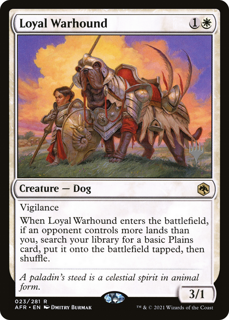 Loyal Warhound (PPAFR-23P) - Adventures in the Forgotten Realms Promos (Promo Pack)