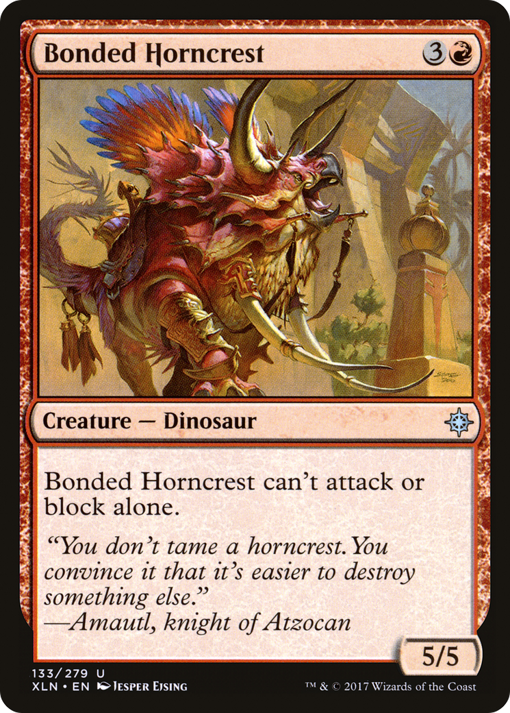Bonded Horncrest (XLN-133) - Ixalan Foil