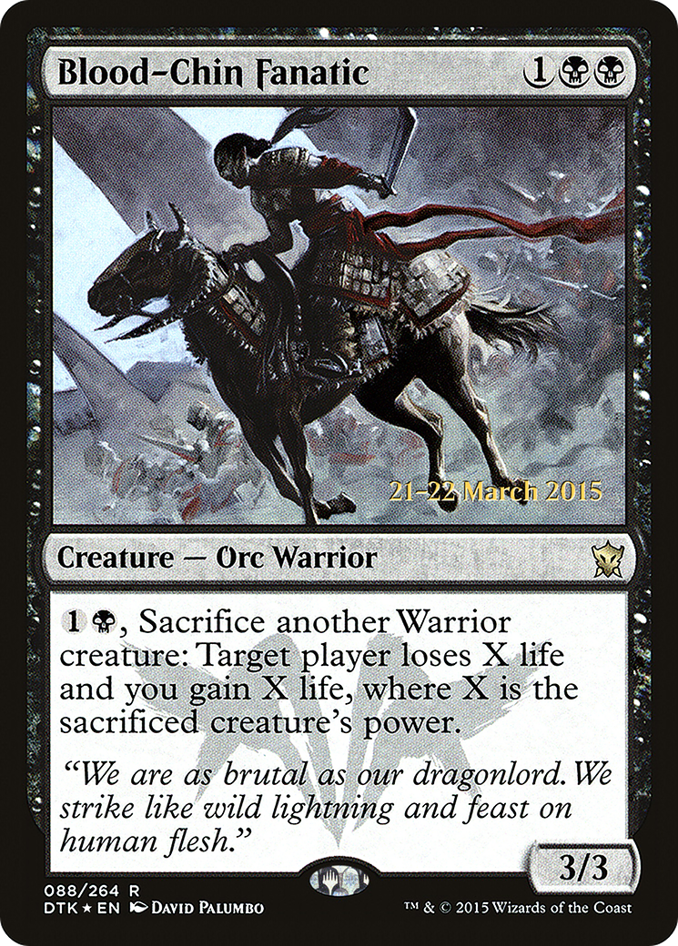 Blood-Chin Fanatic (PRE-88S) - Dragons of Tarkir Promos (Prerelease) Foil
