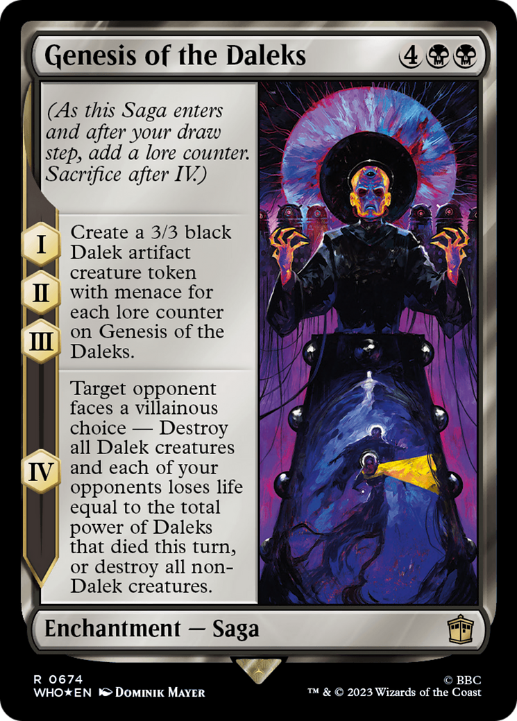 Genesis of the Daleks (Surge Foil) (WHO-674) - Doctor Who Foil