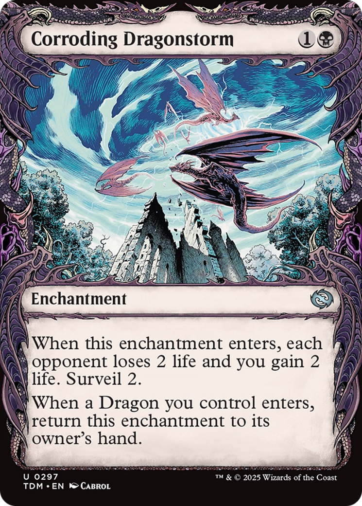 Corroding Dragonstorm (Showcase) (TDM-297) - Tarkir: Dragonstorm: (Showcase)