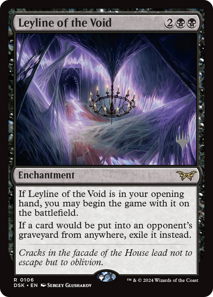 Leyline of the Void (PPDSK-106) - Duskmourn: House of Horror Promos (Promo Pack)