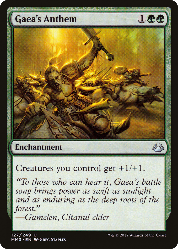 Gaea's Anthem (MM3-127) - Modern Masters 2017 Foil