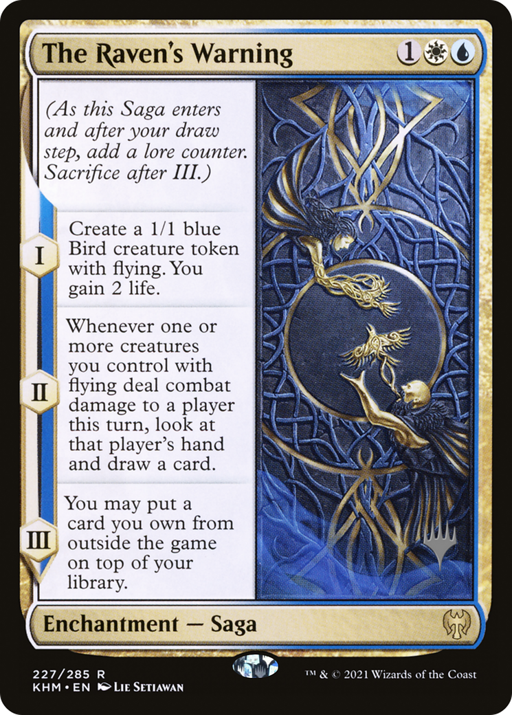 The Raven's Warning (PPKHM-227) - Kaldheim Promos (Promo Pack)