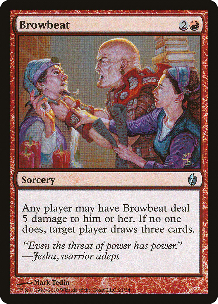 Browbeat (PD2-021) - Premium Deck Series: Fire and Lightning Foil