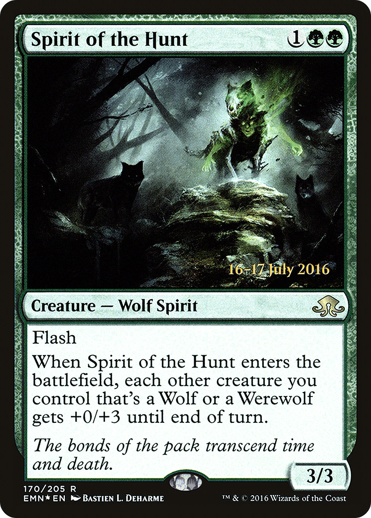 Spirit of the Hunt (PRE-170S) - Eldritch Moon Promos (Prerelease) Foil