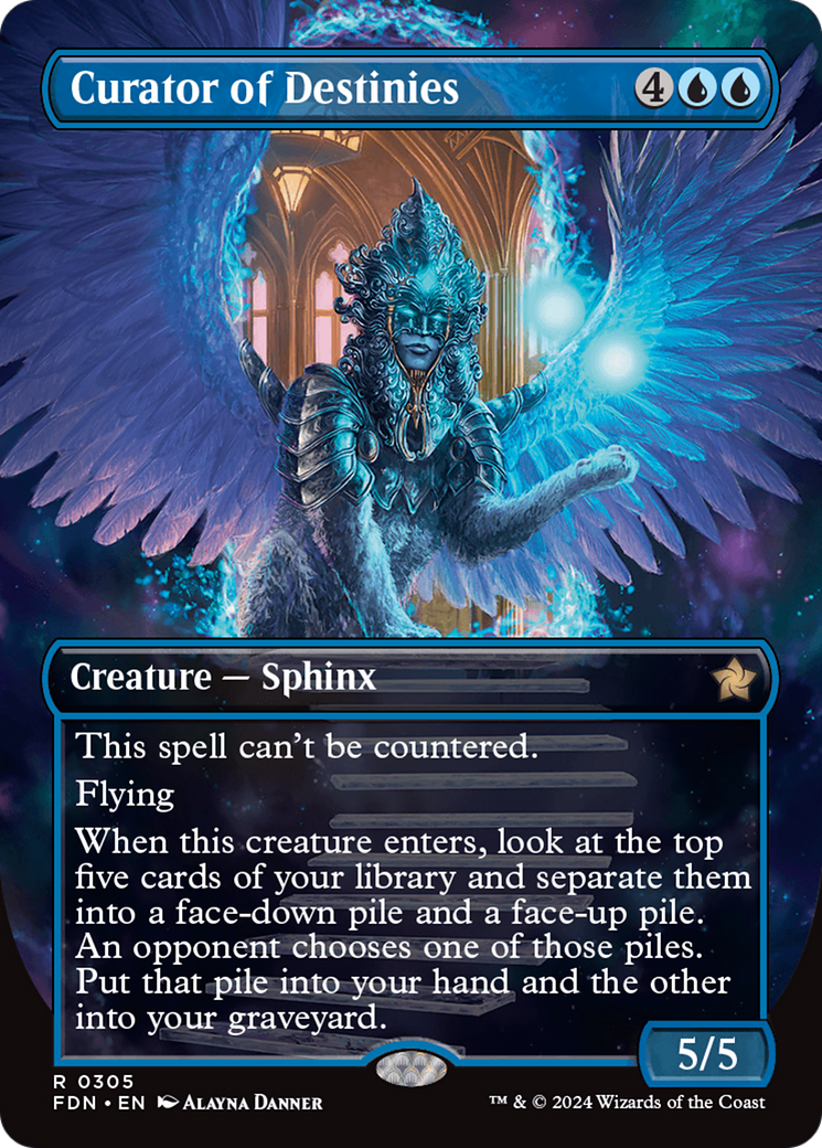 Curator of Destinies (Borderless) (Borderless)(FDN-305) - Foundations Foil