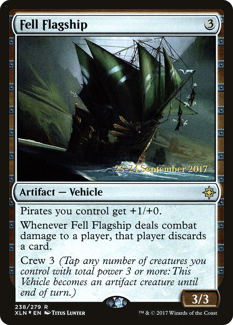 Fell Flagship (PRE-238S) - Ixalan Promos (Prerelease) Foil
