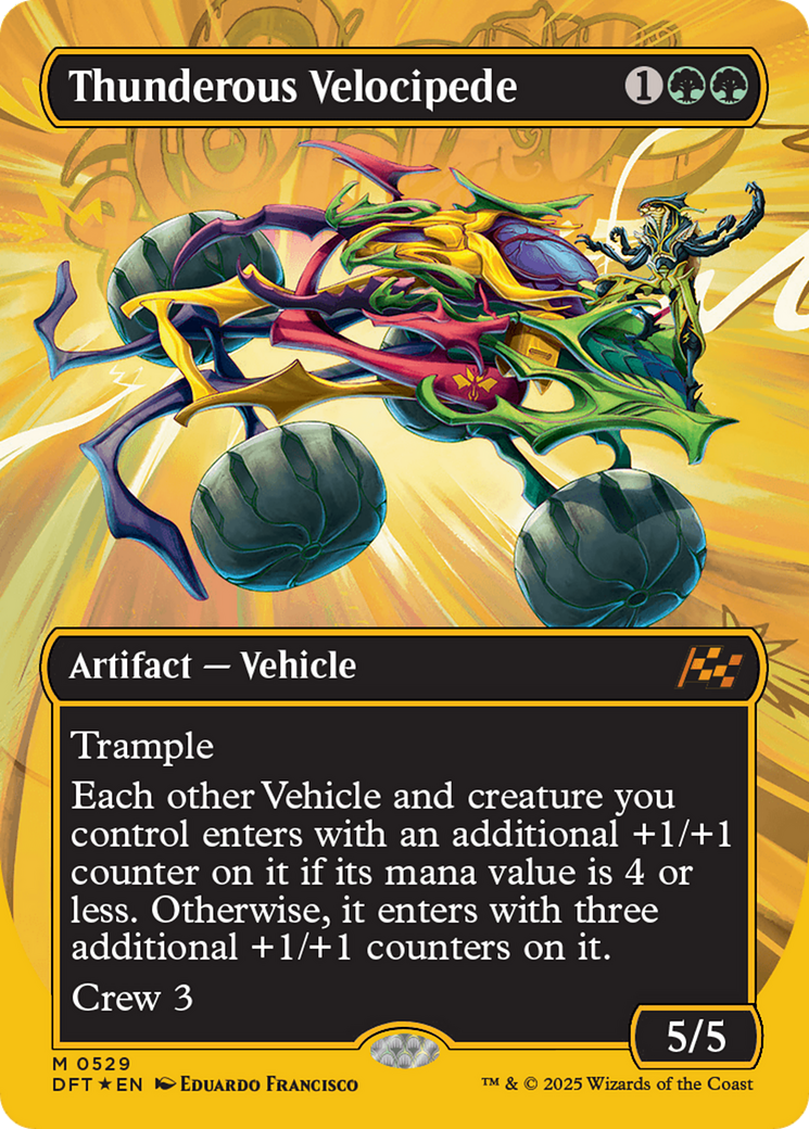 Thunderous Velocipede (Borderless)(DFT-529) - Aetherdrift Foil