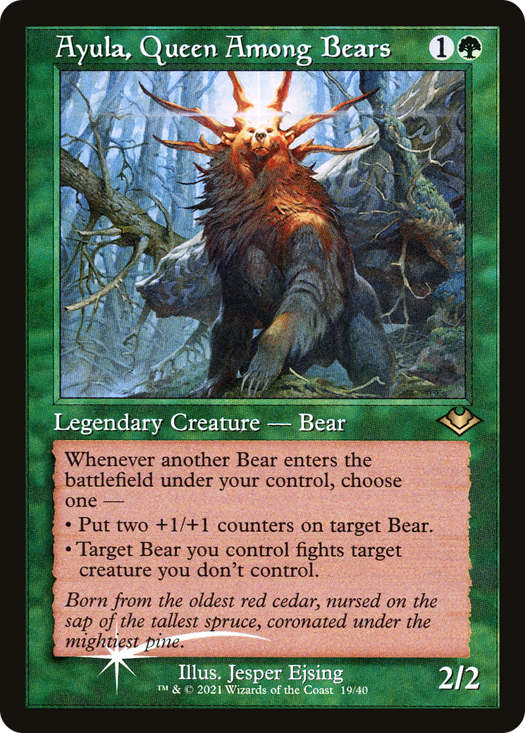 Ayula, Queen Among Bears (MH1-019) - Modern Horizons 1 Timeshifts Foil