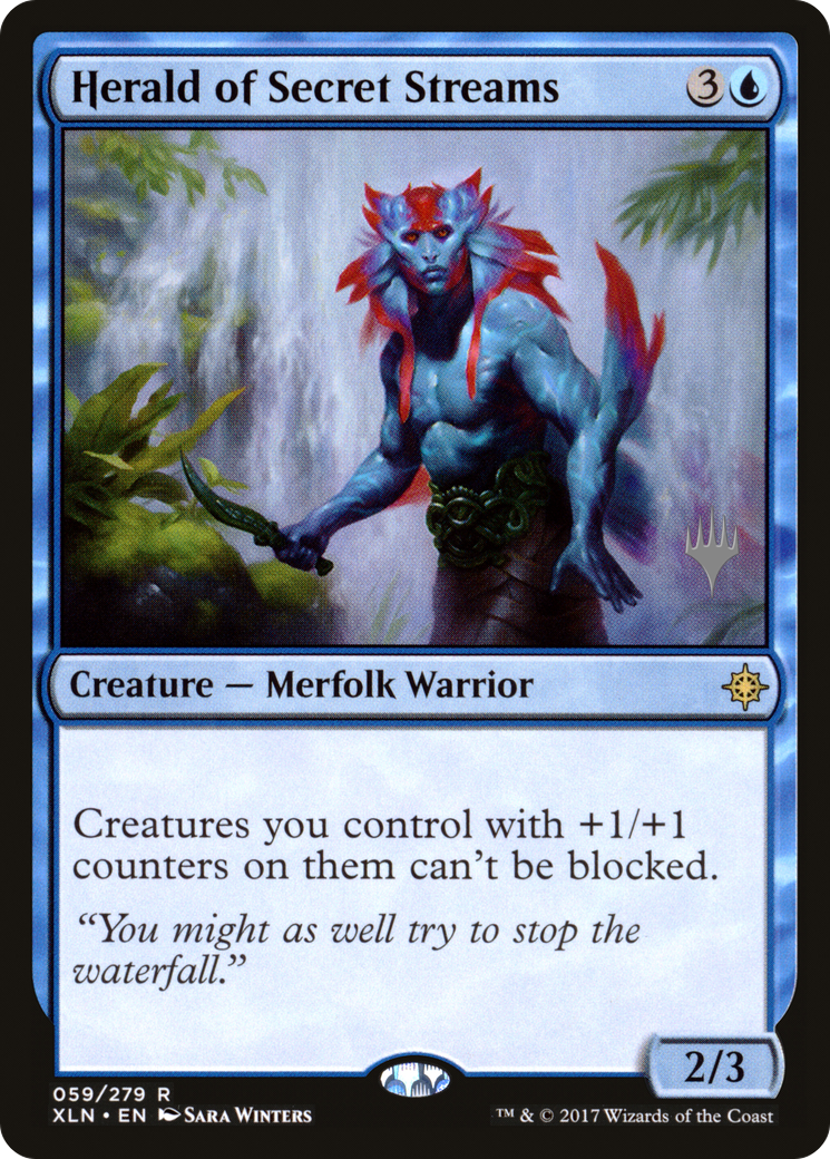 Herald of Secret Streams (PPM20-59P) - Ixalan Promos (Promo Pack) Foil