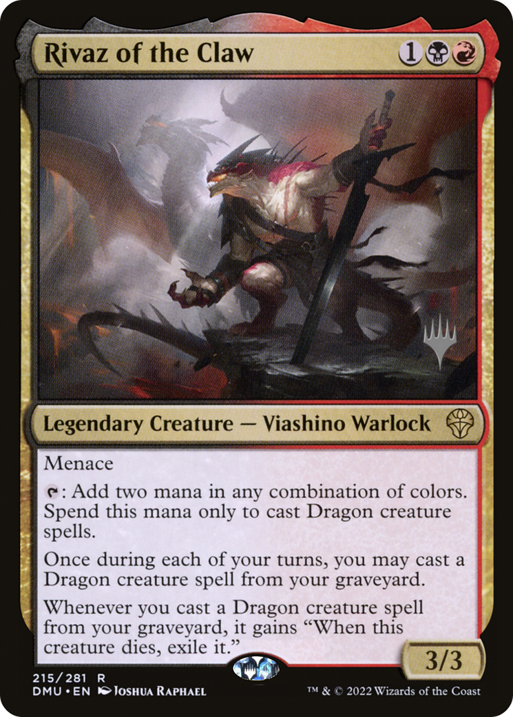 Rivaz of the Claw (PPDMU-215) - Dominaria United Promos (Promo Pack)
