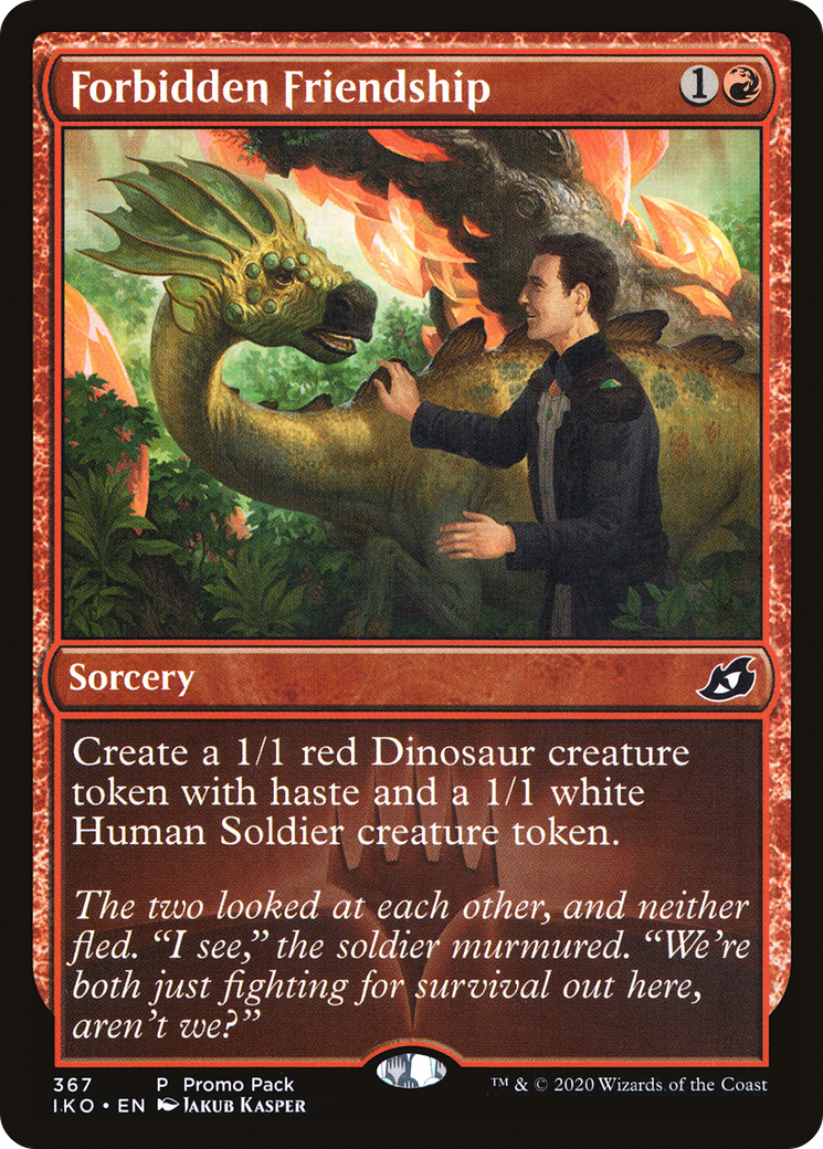 Forbidden Friendship (PPIKO-367) - Ikoria: Lair of Behemoths Foil (Promo Pack)