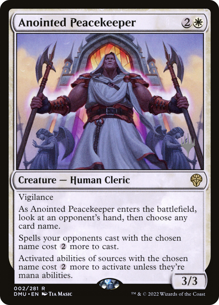 Anointed Peacekeeper (PPDMU-02P) - Dominaria United Promos (Promo Pack)
