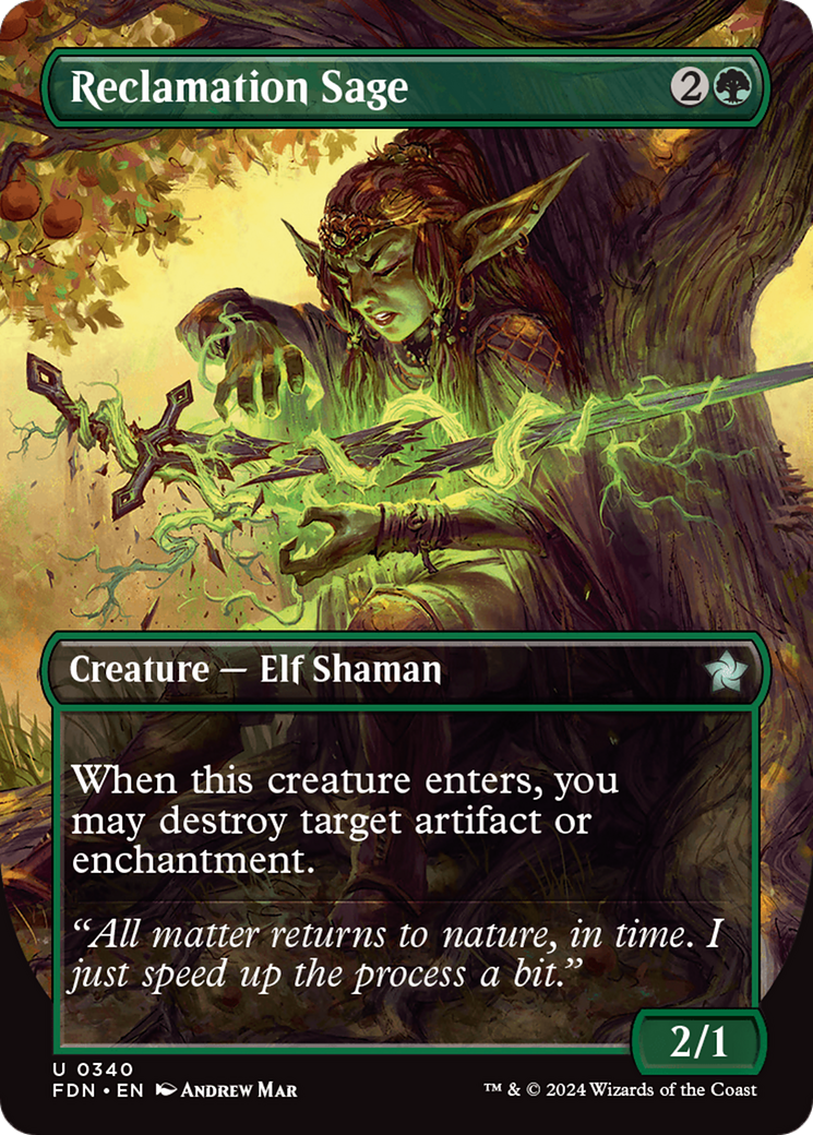 Reclamation Sage (Borderless) (FDN-340) - Foundations (Borderless)
