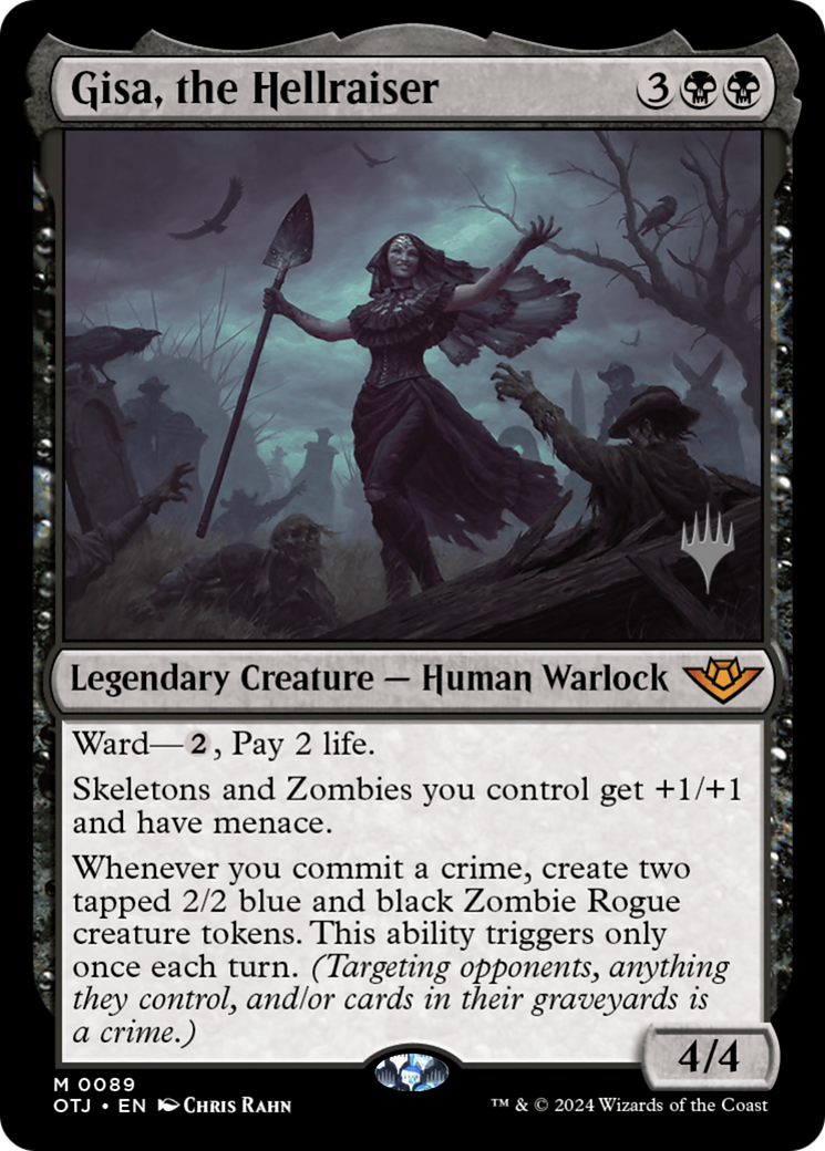 Gisa, the Hellraiser (PPOTJ-089) - Outlaws of Thunder Junction Promos Foil (Promo Pack)